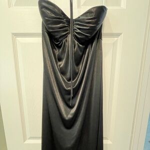 Jasmine Black Strapless Gown